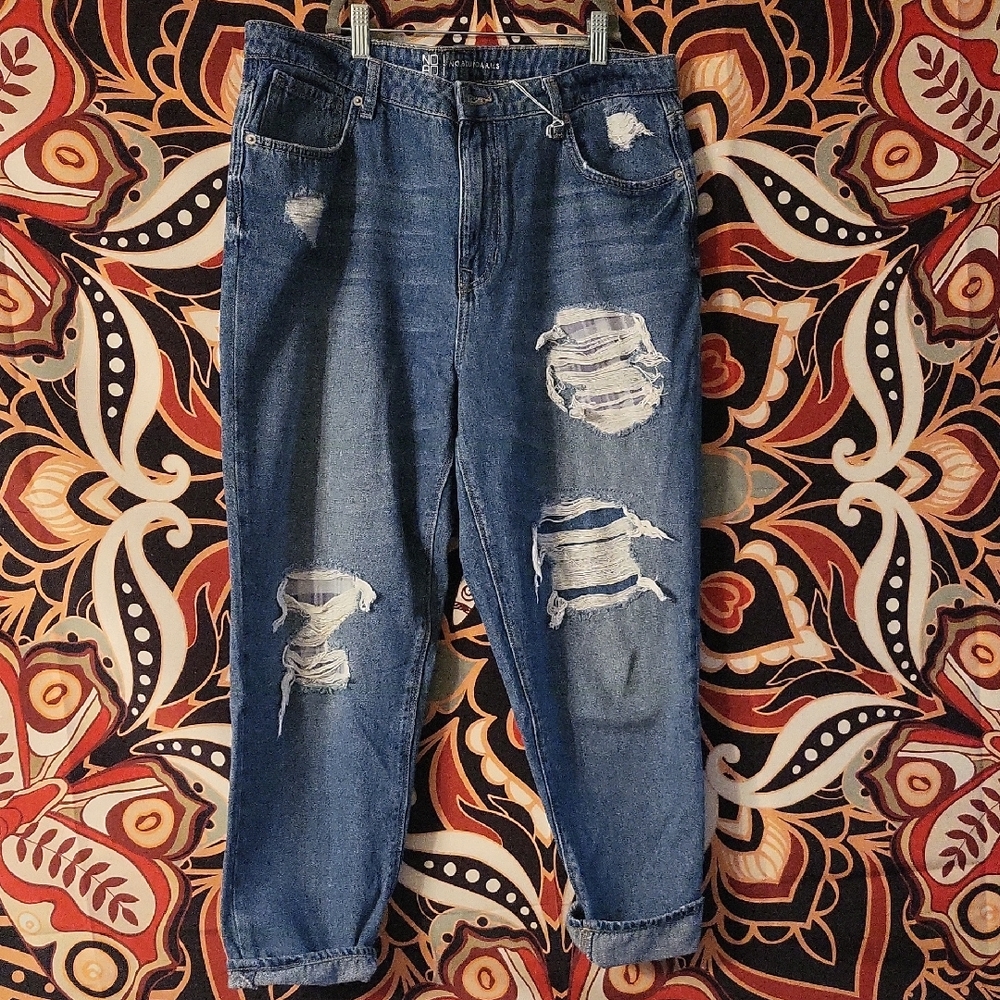 No Boundaries Blue Distressed Women Jeans